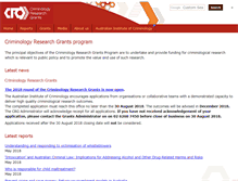 Tablet Screenshot of criminologyresearchcouncil.gov.au